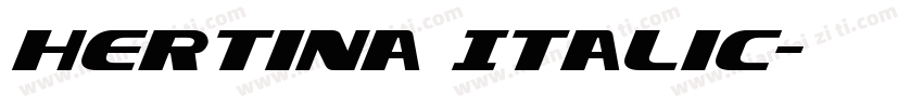 Hertina Italic字体转换